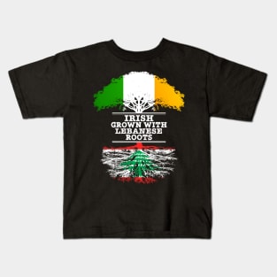 Irish Grown With Lebanese Roots - Gift for Lebanese With Roots From Lebanon Kids T-Shirt